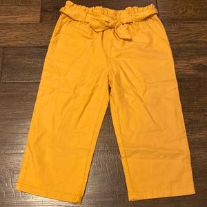 Oshkosh toddler 4T paper bag pants mustard yellow fall